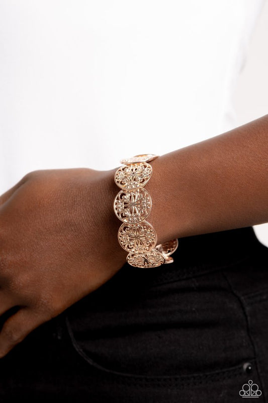 Portico Picnic - Rose Gold - Paparazzi Bracelet Image