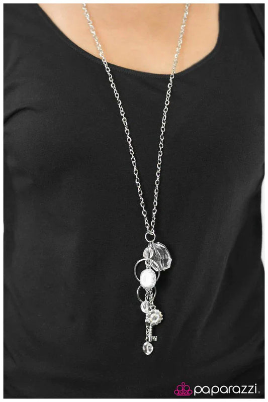 Paparazzi Necklace ~ You Are My Sunshine - White