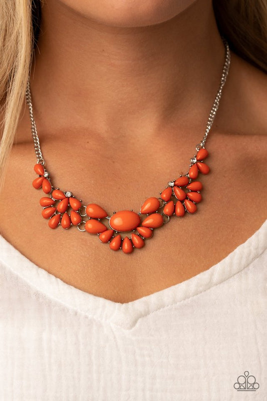 Secret GARDENISTA - Orange - Paparazzi Necklace Image