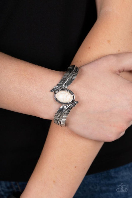 Wild Wild NEST - White - Paparazzi Bracelet Image
