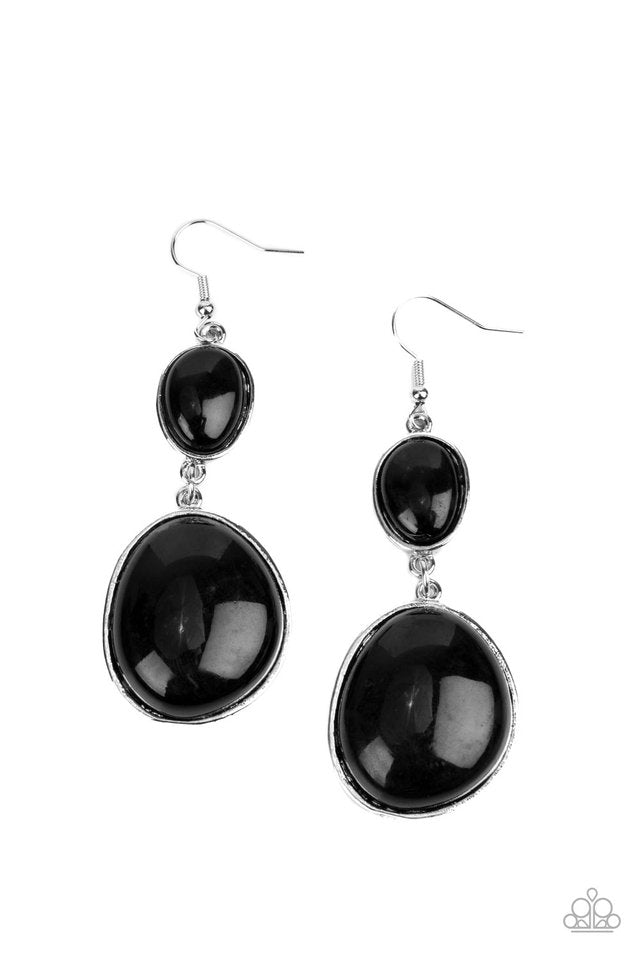 Soulful Samba - Black - Paparazzi Earring Image