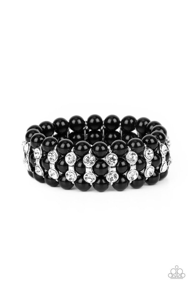 ​Eiffel Tower Elegance - Black - Paparazzi Bracelet Image