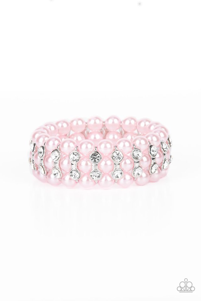 ���Eiffel Tower Elegance - Pink - Paparazzi Bracelet Image