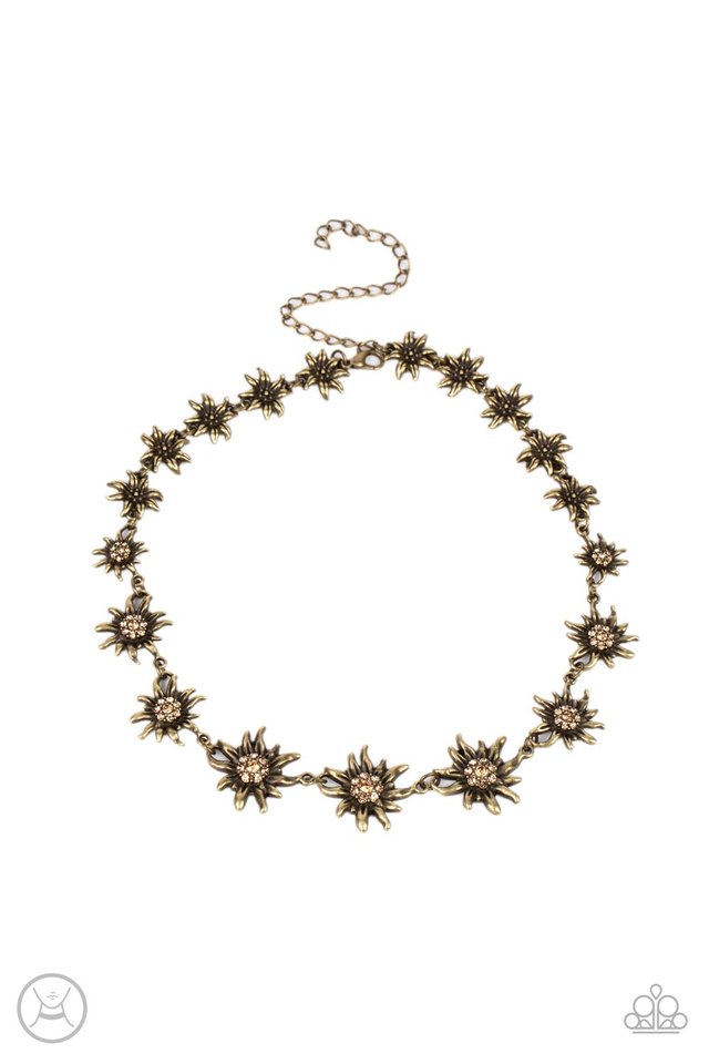���Get Up and GROW - Brass - Paparazzi Necklace Image