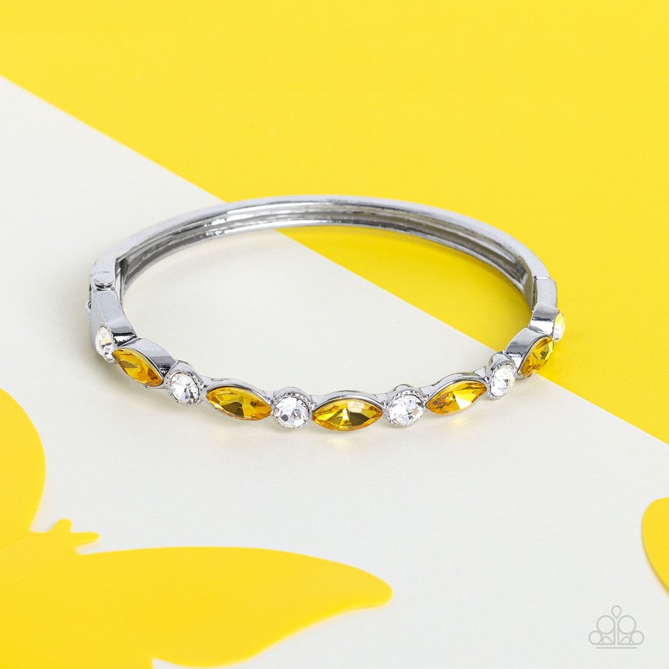 ​Petitely Powerhouse - Yellow - Paparazzi Bracelet Image