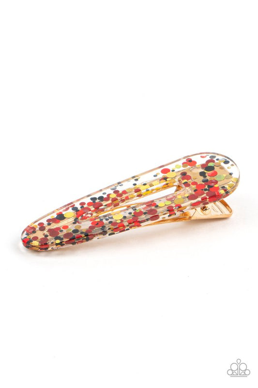 ���Wish Upon a Sequin - Red - Paparazzi Hair Accessories Image