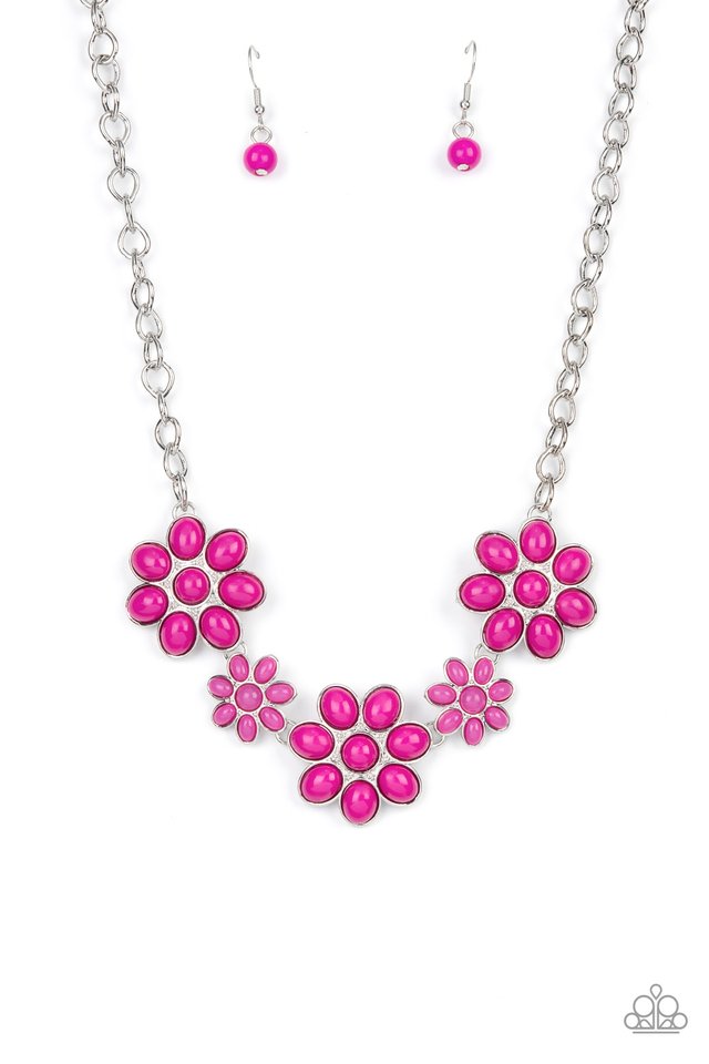 ���Flamboyantly Flowering - Pink - Paparazzi Necklace Image