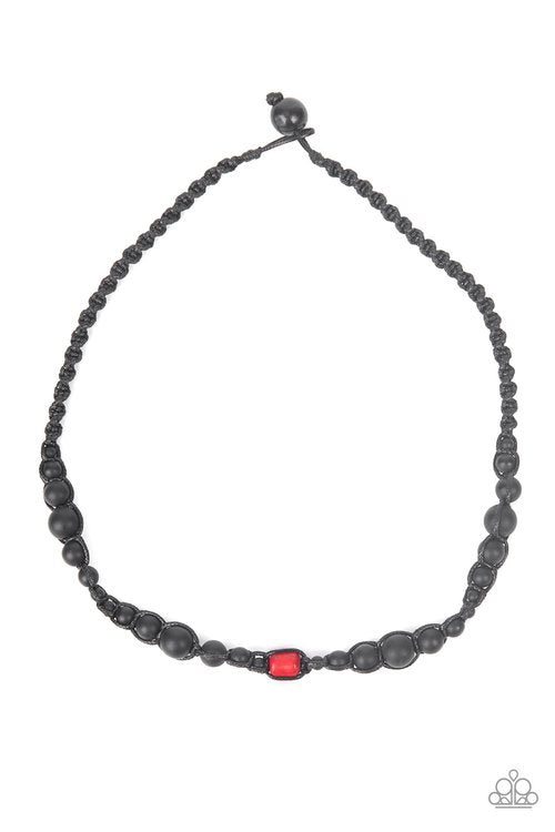 Boldly Bodacious - Red - Paparazzi Necklace Image