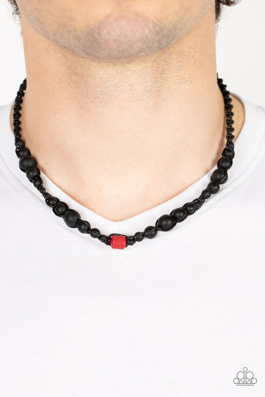 Boldly Bodacious - Red - Paparazzi Necklace Image