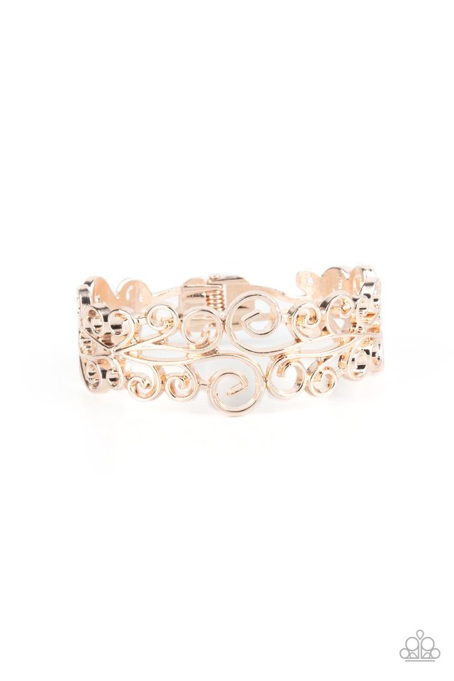 ​Dressed to FRILL - Rose Gold - Paparazzi Bracelet Image
