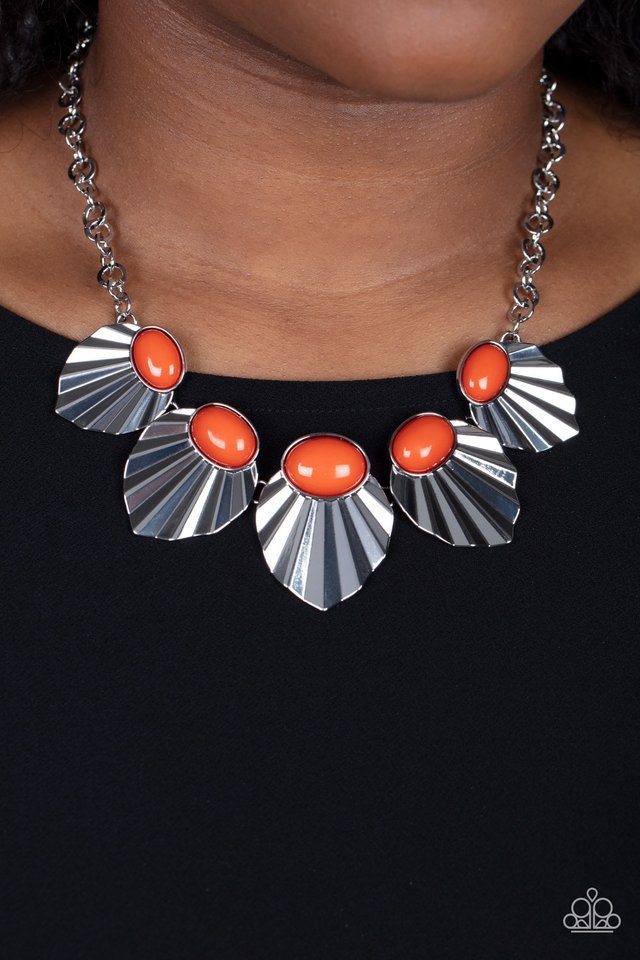 Fearlessly Ferocious - Orange - Paparazzi Necklace Image