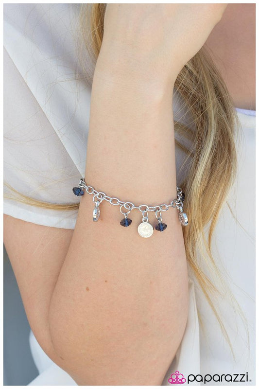 Paparazzi Bracelet ~ The Euro - Blue