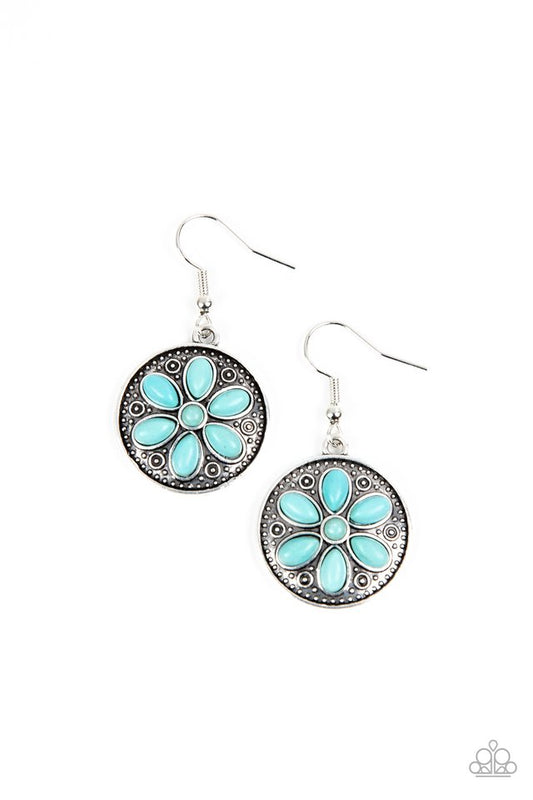 Saguaro Spring - Blue - Paparazzi Earring Image