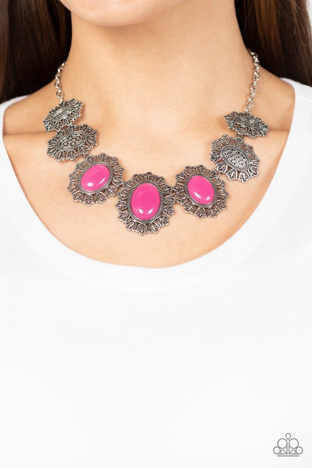 ���Forever and EVERGLADE - Pink - Paparazzi Necklace Image
