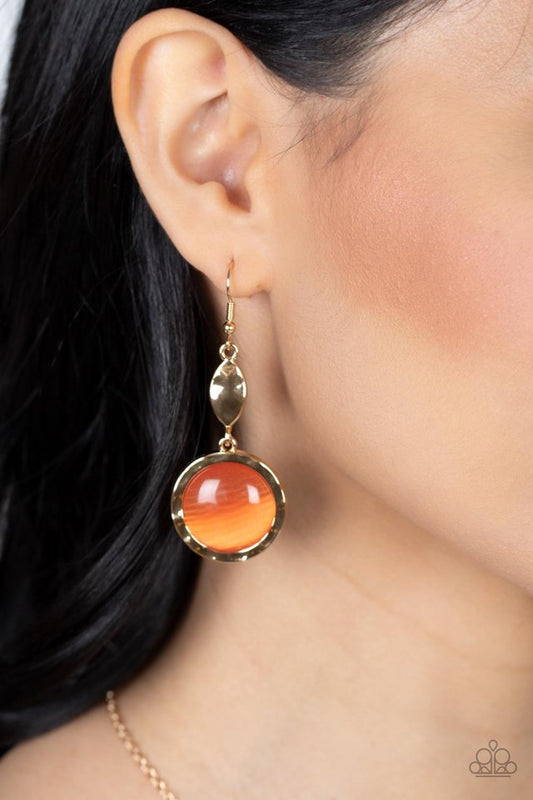 ���Magically Magnificent - Orange - Paparazzi Earring Image