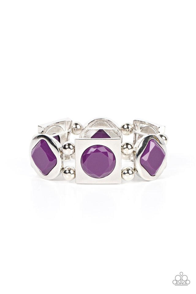 Asymmetrical A-Lister - Purple - Paparazzi Bracelet Image