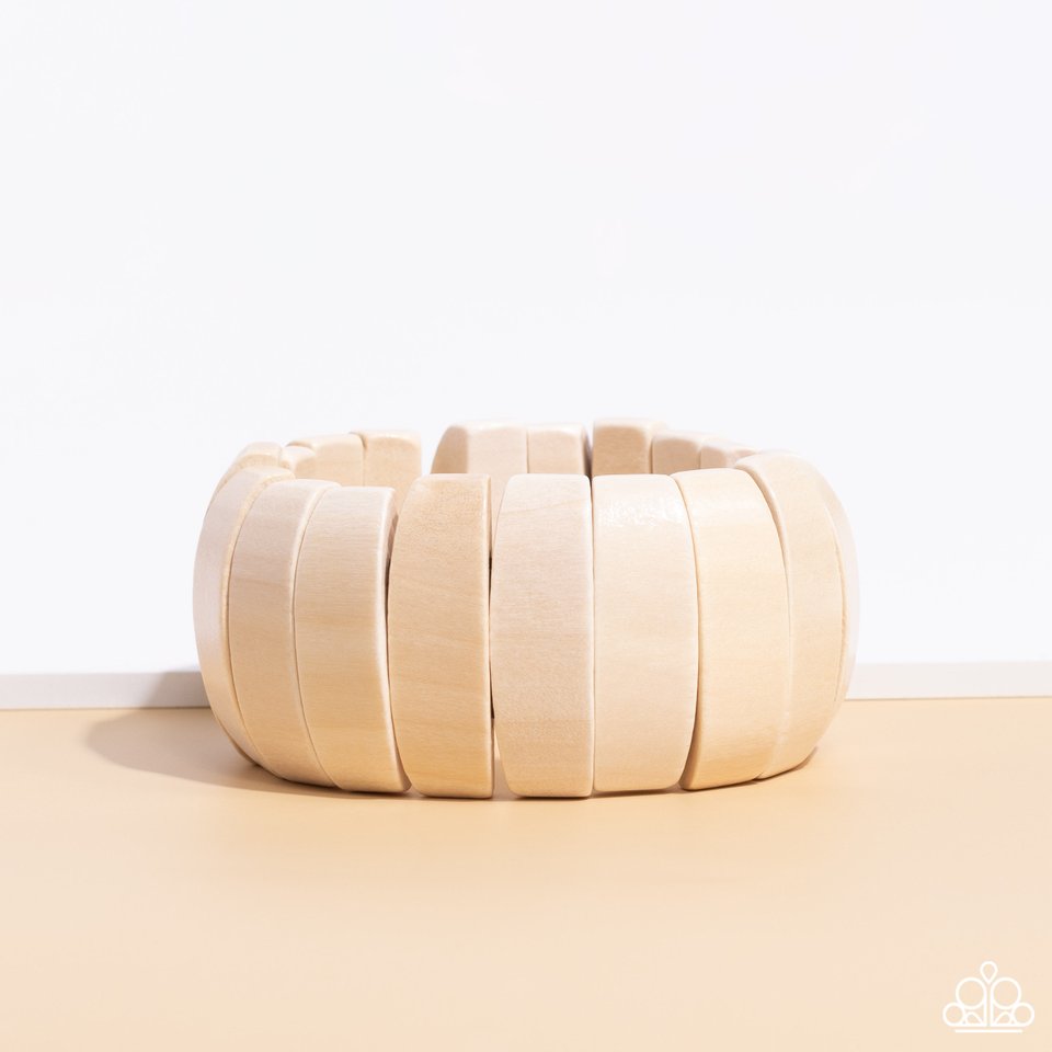 Boardwalk Bonanza - White - Paparazzi Bracelet Image