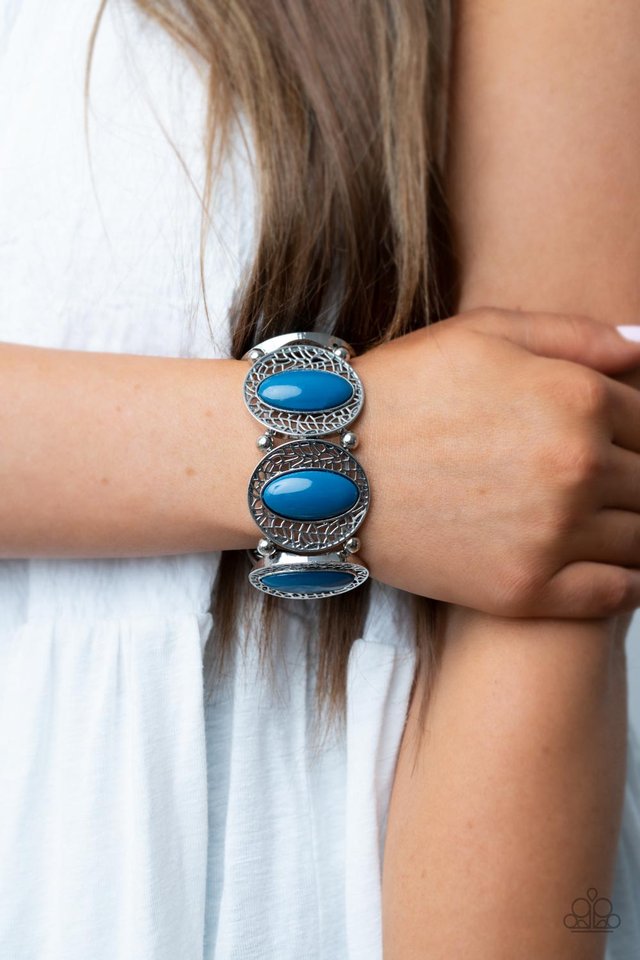 Eastern Escapade - Blue - Paparazzi Bracelet Image