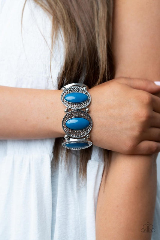 Eastern Escapade - Blue - Paparazzi Bracelet Image