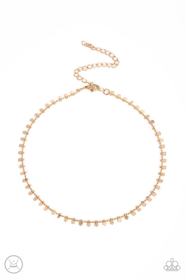 Spotlight Spunk - Gold - Paparazzi Necklace Image