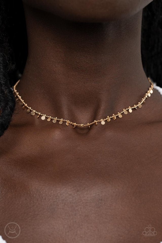 Spotlight Spunk - Gold - Paparazzi Necklace Image