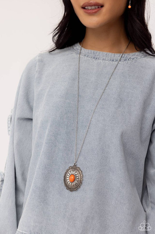 ​​Mojave Mirage - Orange - Paparazzi Necklace Image