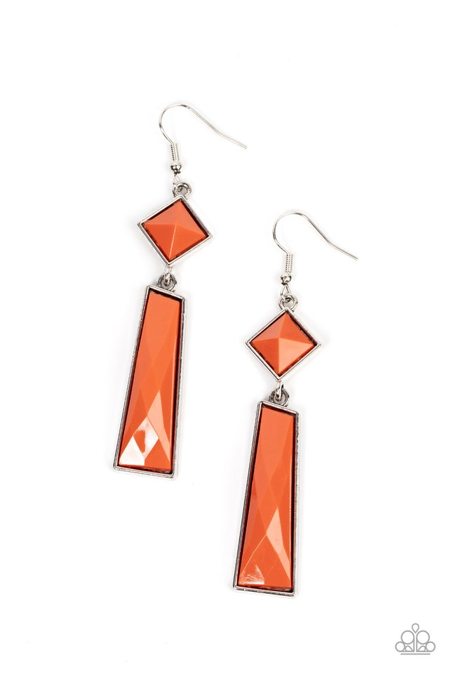 ���Hollywood Harmony - Orange - Paparazzi Earring Image