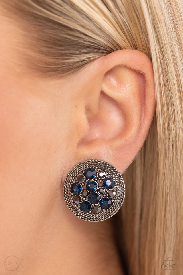 Stellar Status - Blue - Paparazzi Earring Image