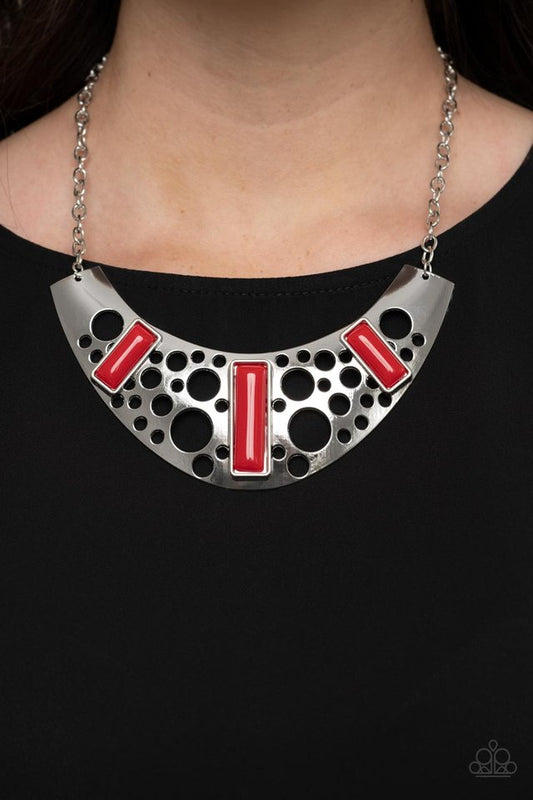 ���Real Zeal - Red - Paparazzi Necklace Image