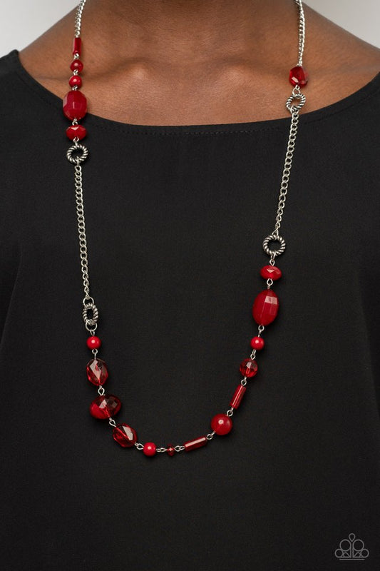 Craveable Color - Red - Paparazzi Necklace Image