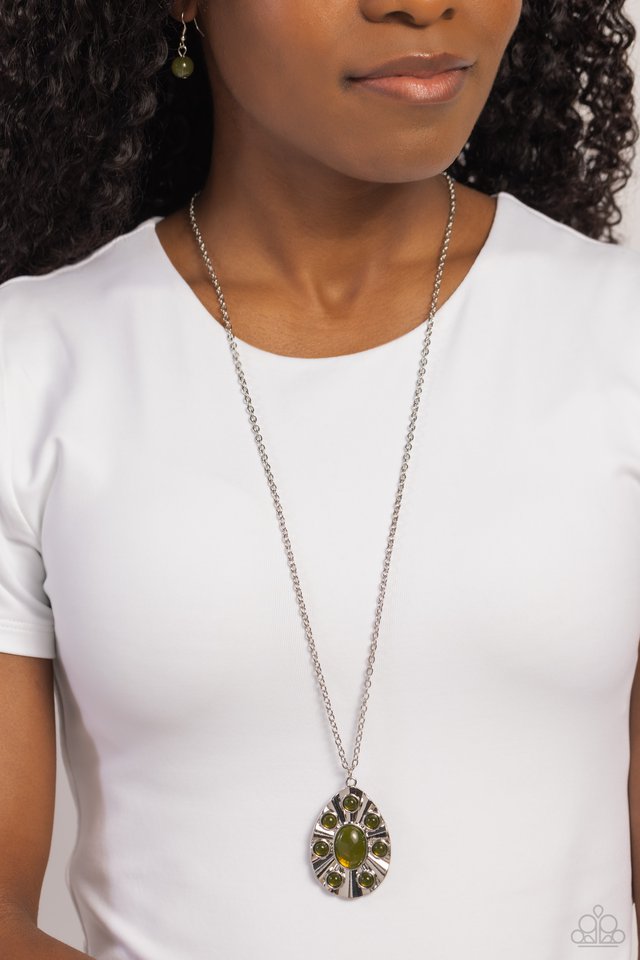 Blissfully Bohemian - Green - Paparazzi Necklace Image
