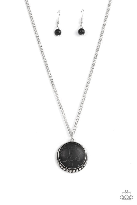 Mojave Moon - Black - Paparazzi Necklace Image
