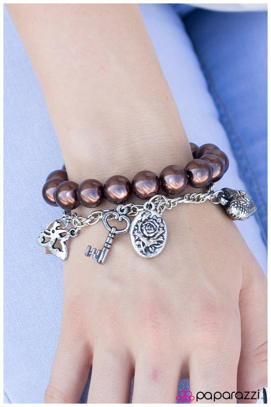 Paparazzi Bracelet ~ Oh, So Charming - Brown