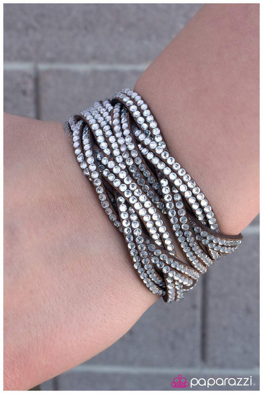 Paparazzi Bracelet ~ The In Crowd - Brown