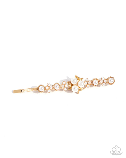 Polished Opulence - Gold - Paparazzi Hair Accessories Image