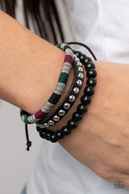 Loom Zoom - Black - Paparazzi Bracelet Image