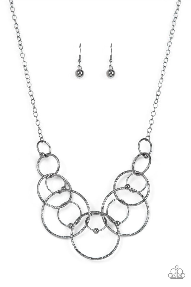 ���Encircled in Elegance - Black - Paparazzi Necklace Image
