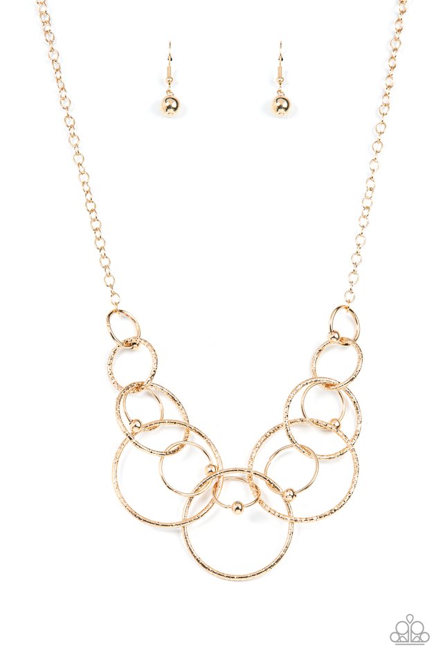 ​Encircled in Elegance - Gold - Paparazzi Necklace Image