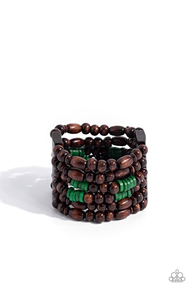 Paradise Palazzo - Green - Paparazzi Bracelet Image