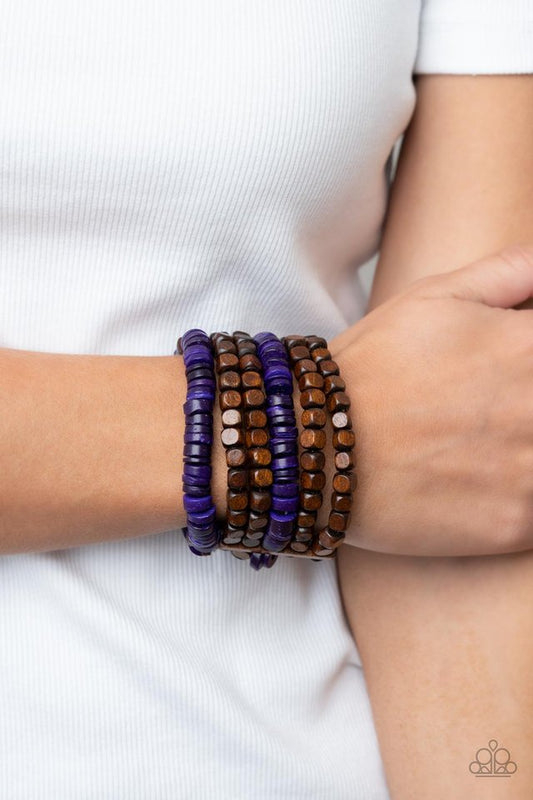Fiji Fiesta - Purple - Paparazzi Bracelet Image