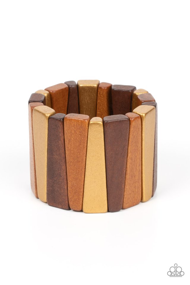 Bahama Boardwalk - Brown - Paparazzi Bracelet Image