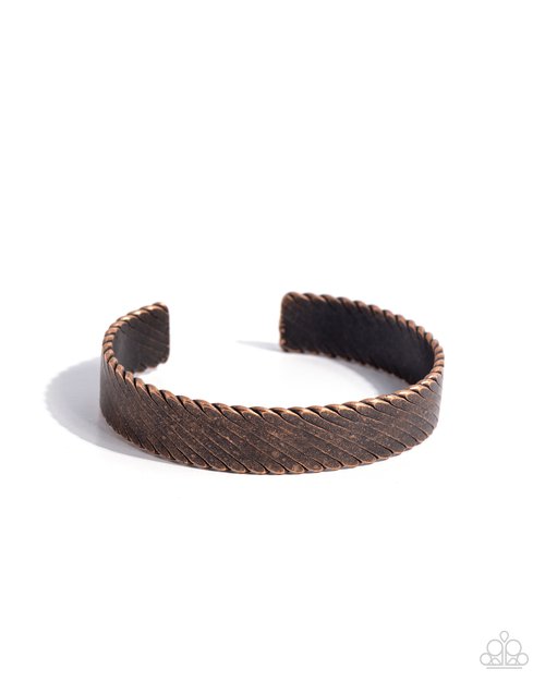 Thunder Trek - Copper - Paparazzi Bracelet Image