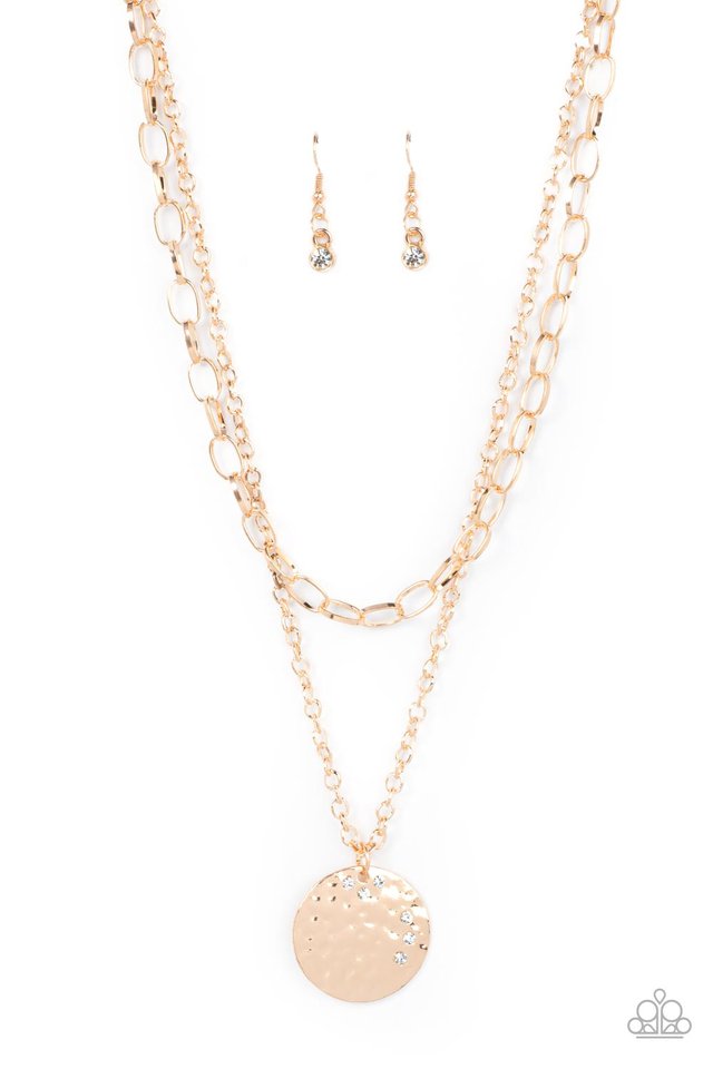 Highlight of My Life - Gold - Paparazzi Necklace Image