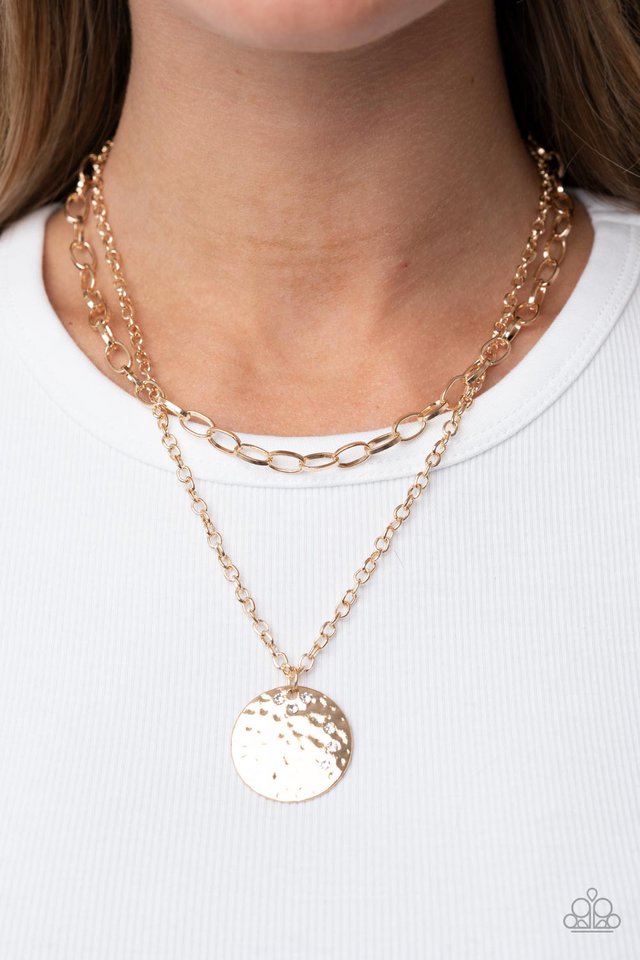 Highlight of My Life - Gold - Paparazzi Necklace Image