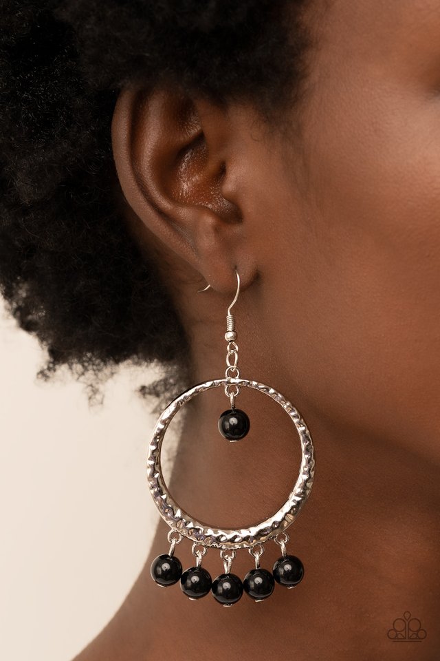 Luscious Luxury - Black - Paparazzi Earring Image