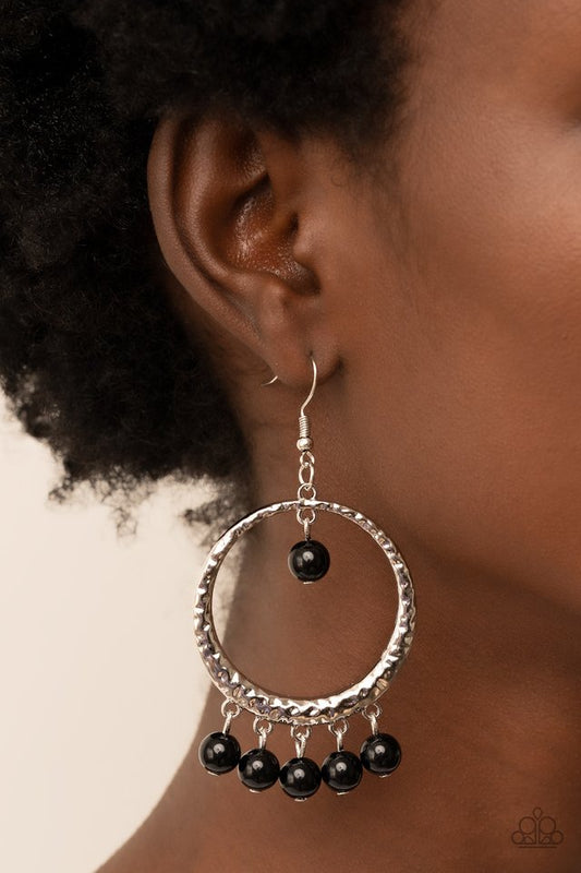 Luscious Luxury - Black - Paparazzi Earring Image