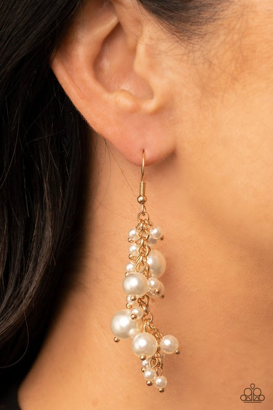 The Rumors are True - Gold - Paparazzi Earring Image