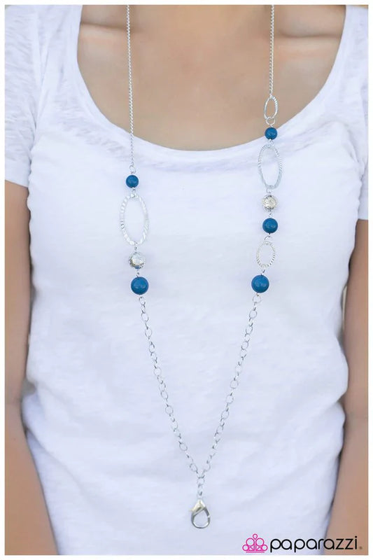 Paparazzi Necklace ~ Somewhere Only We Know - Blue