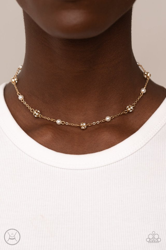 Rumored Romance - Gold - Paparazzi Necklace Image