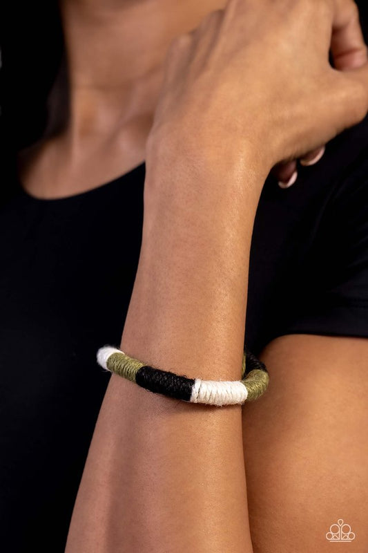 Cast Away Adventure - Green - Paparazzi Bracelet Image